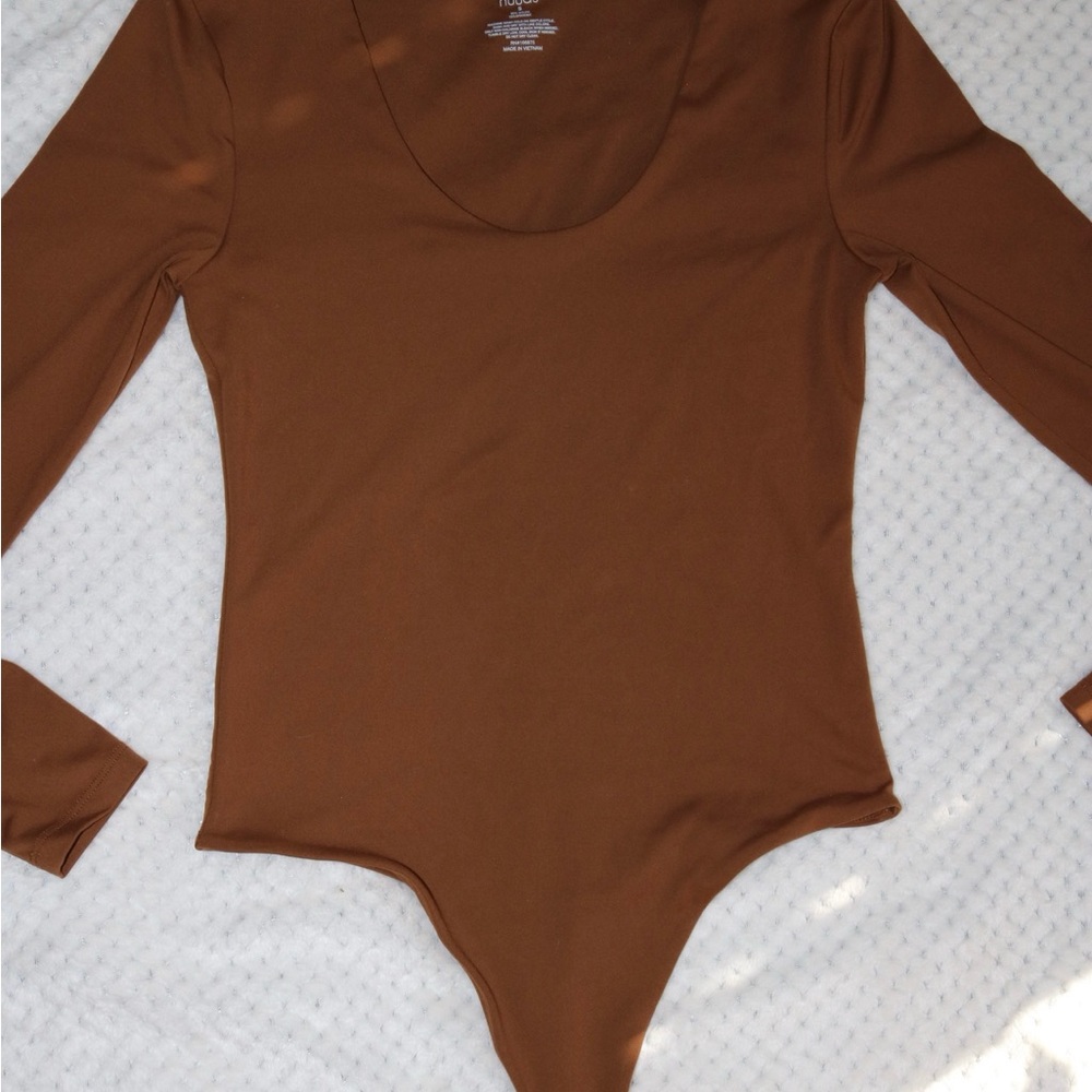 nuuds Chocolate Long Sleeve Bodysuit